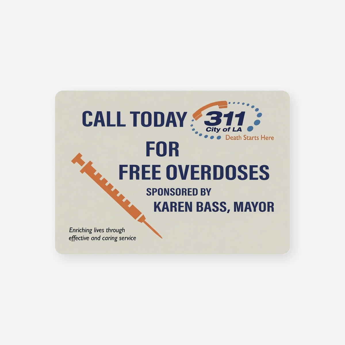 Call 311 sticker — TrollGov