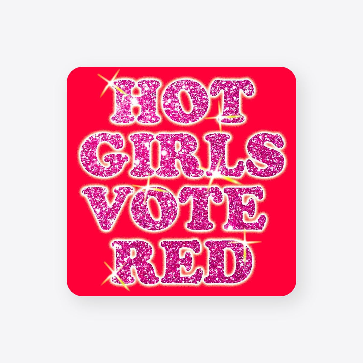 Hot Girls Vote Red sticker — TrollGov