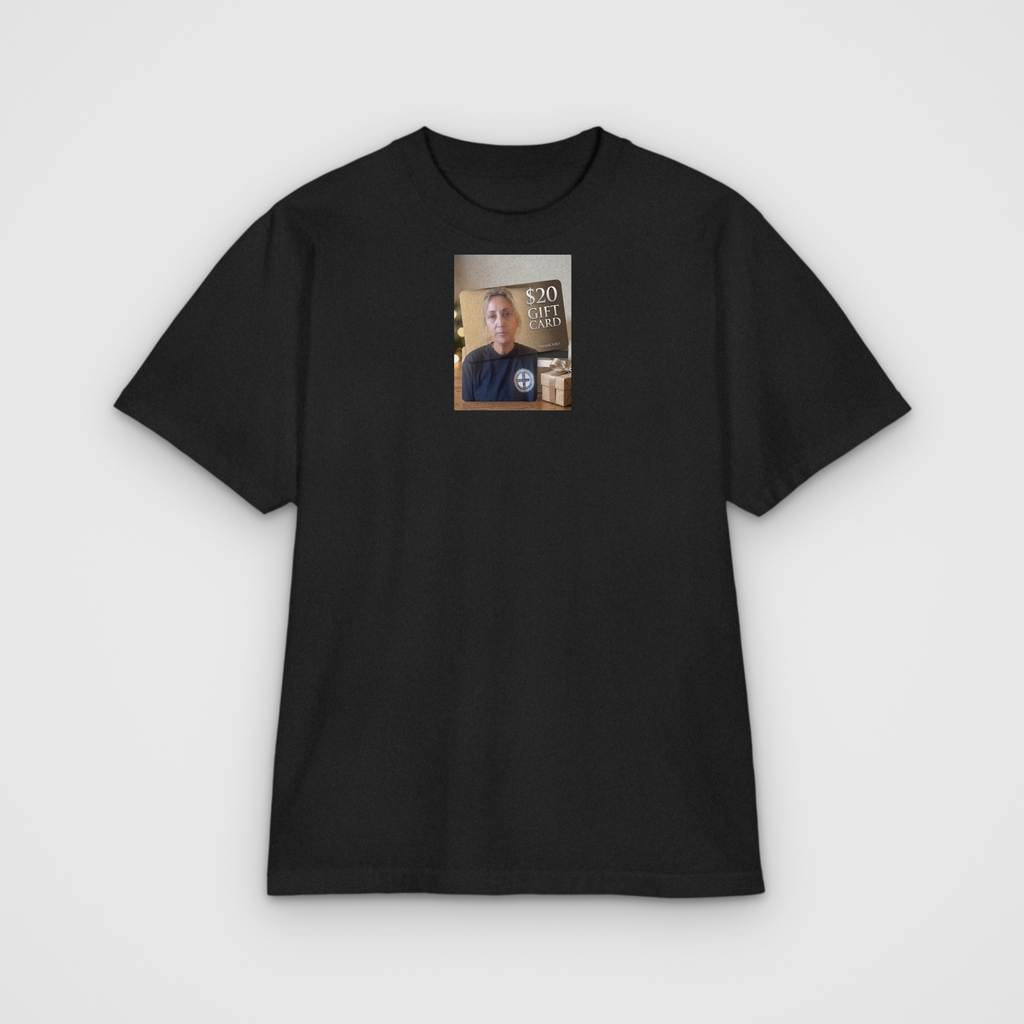 $20 Gift Card Parody T, black
