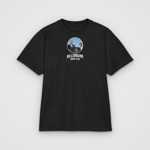 Billionaire Burn Club T, black