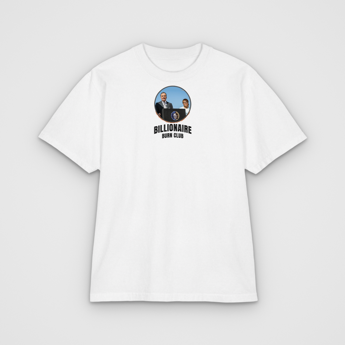 Billionaire Burn Club T, white