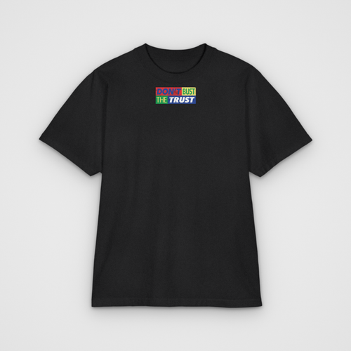 Cloobeck Trust, black tee, front