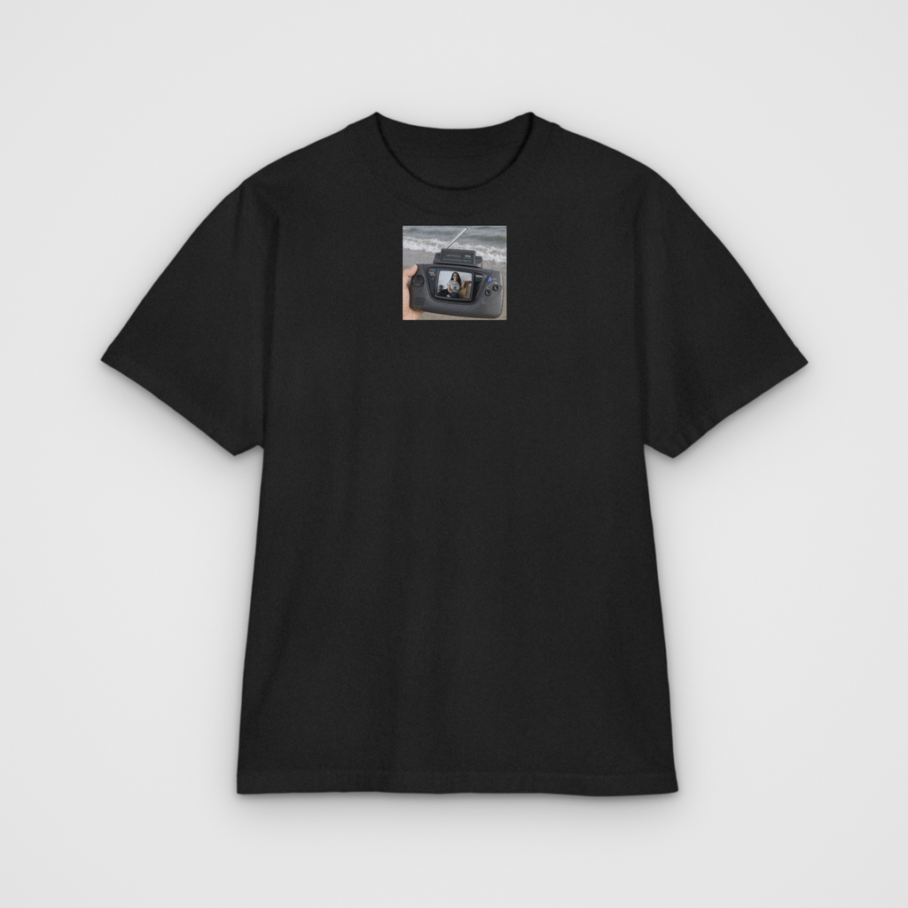 Game Gear Beach Meme Parody T, black