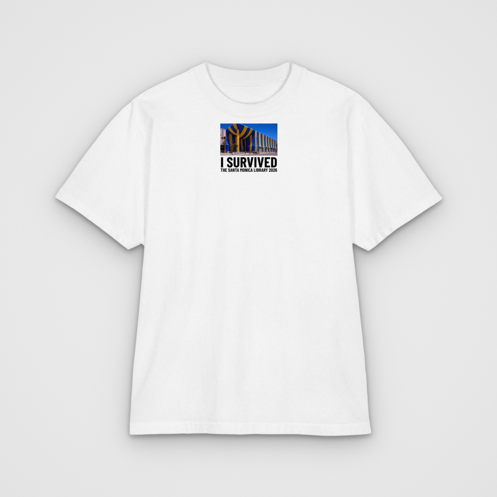 I Survived The Santa Monica Library 2026 T, white