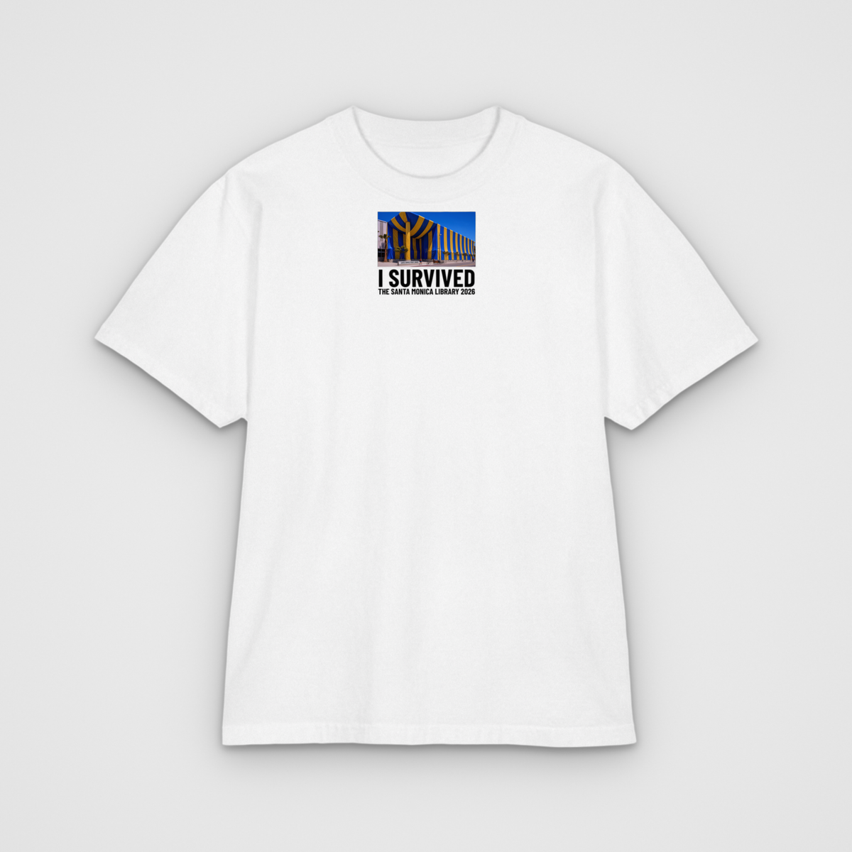 I Survived The Santa Monica Library 2026 T, white