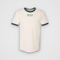 John Alle Was Right, natural / forest green tee, front