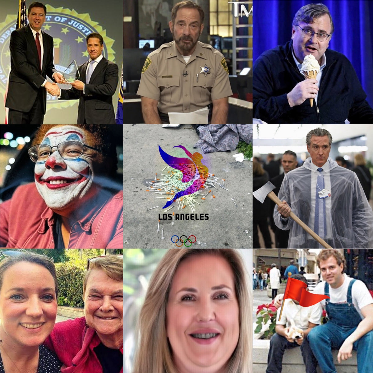 LA 2028 T 3x3 collage graphic