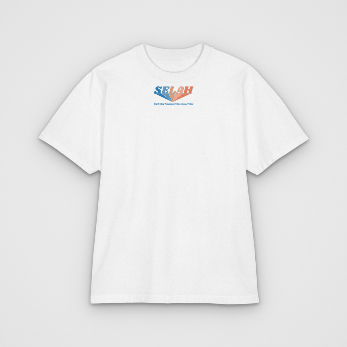 Nithya Raman SELAH Out, white tee, front