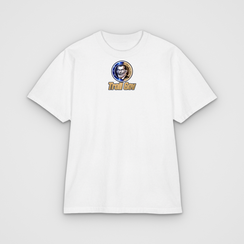 Troll Gov Logo T, white
