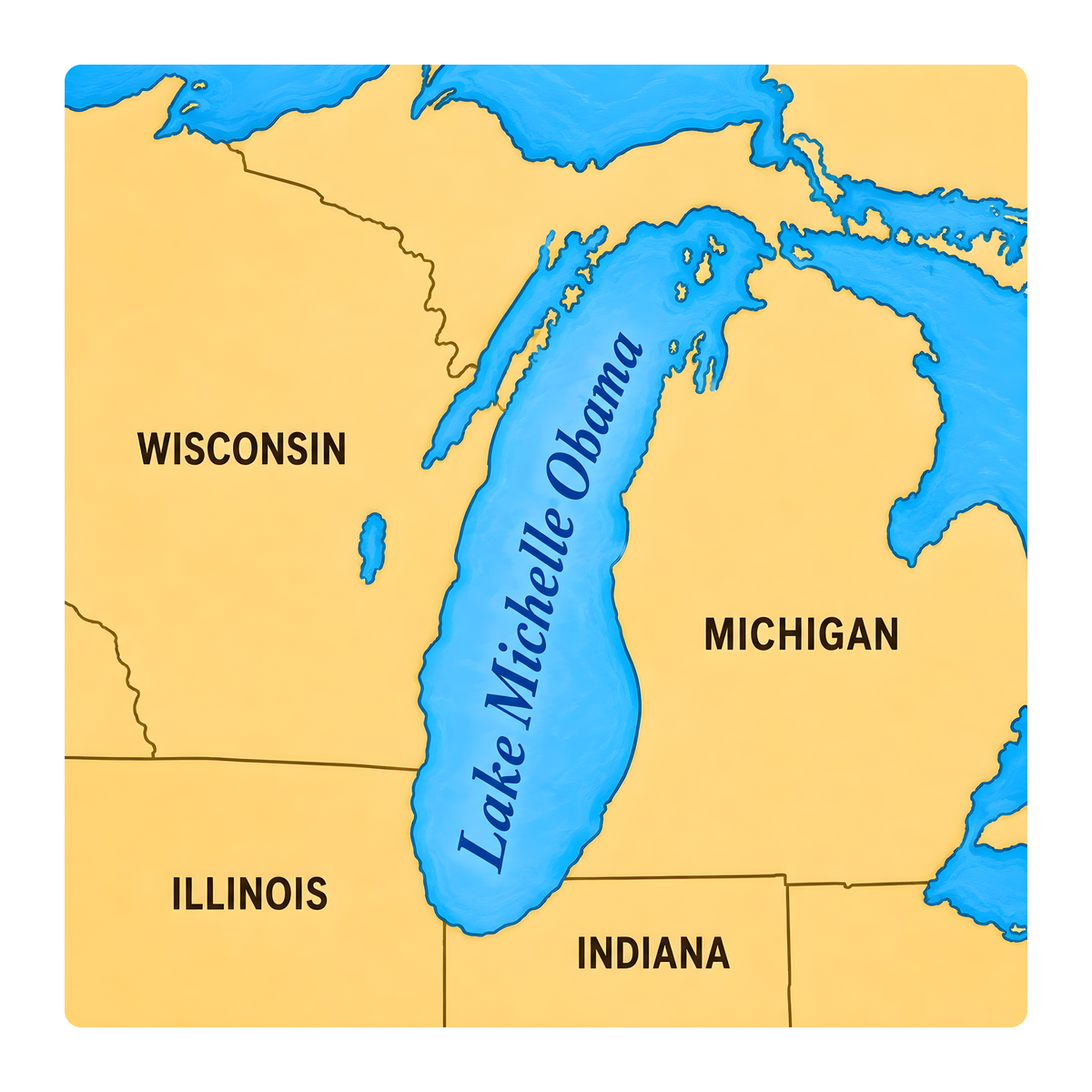 Lake Michelle Obama sticker