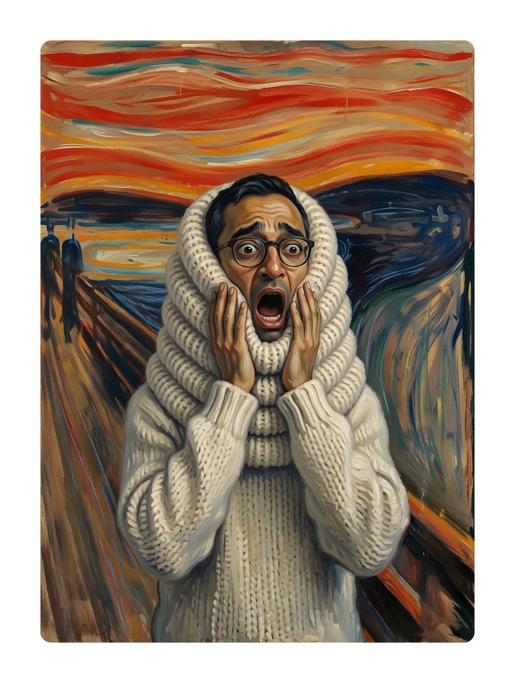 The Scream Sweater sticker