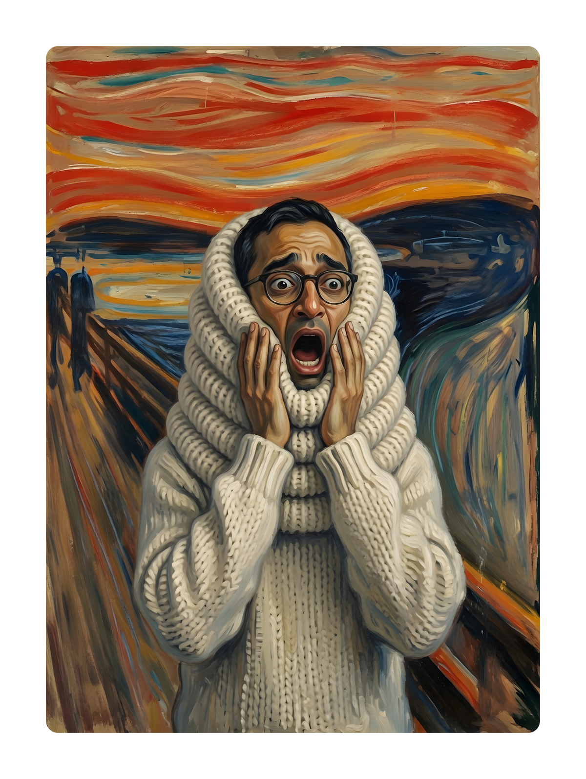 The Scream Sweater sticker