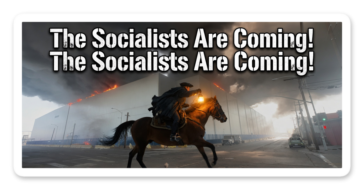 The Socialists Are Coming sticker