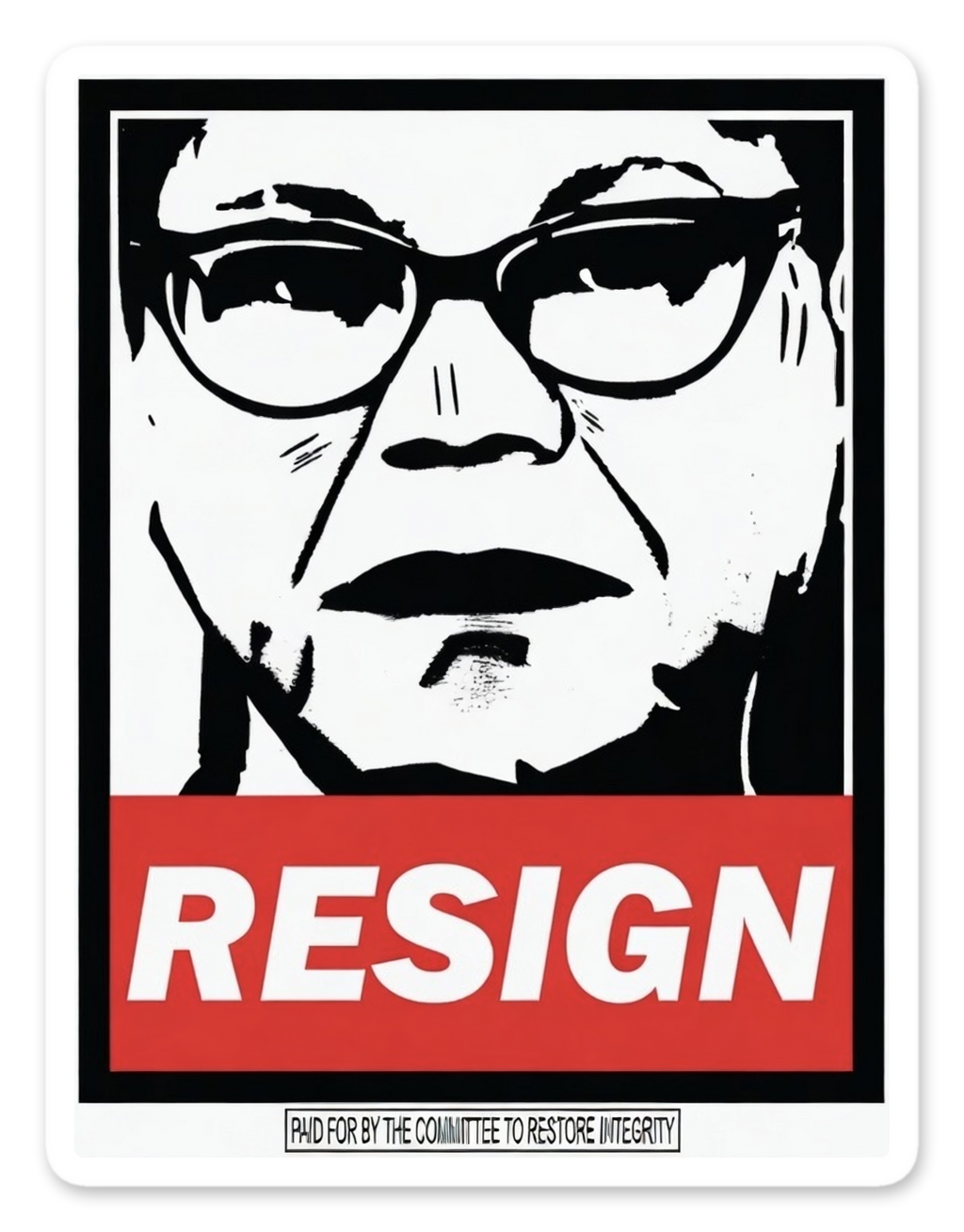 RESIGN sticker