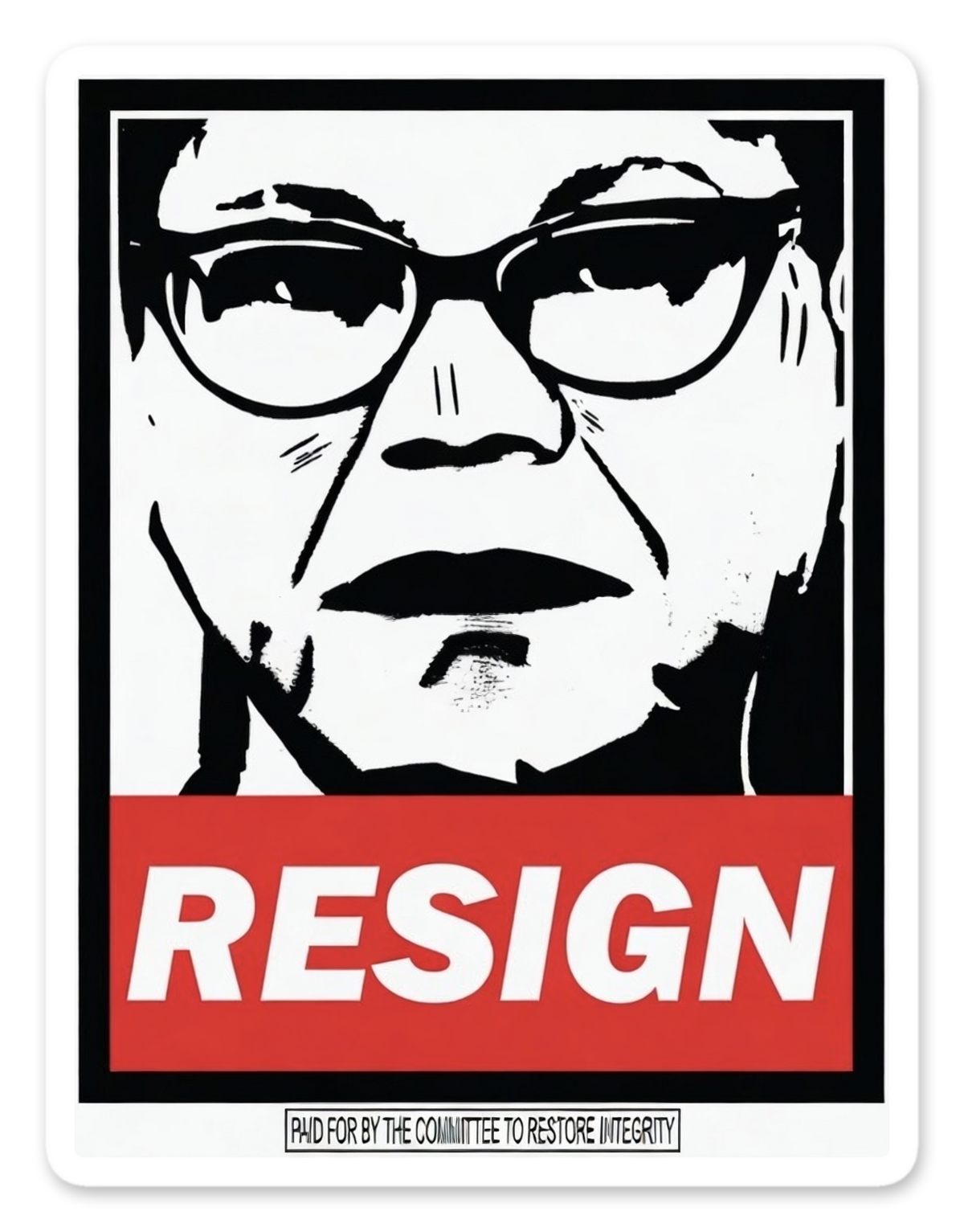 RESIGN sticker