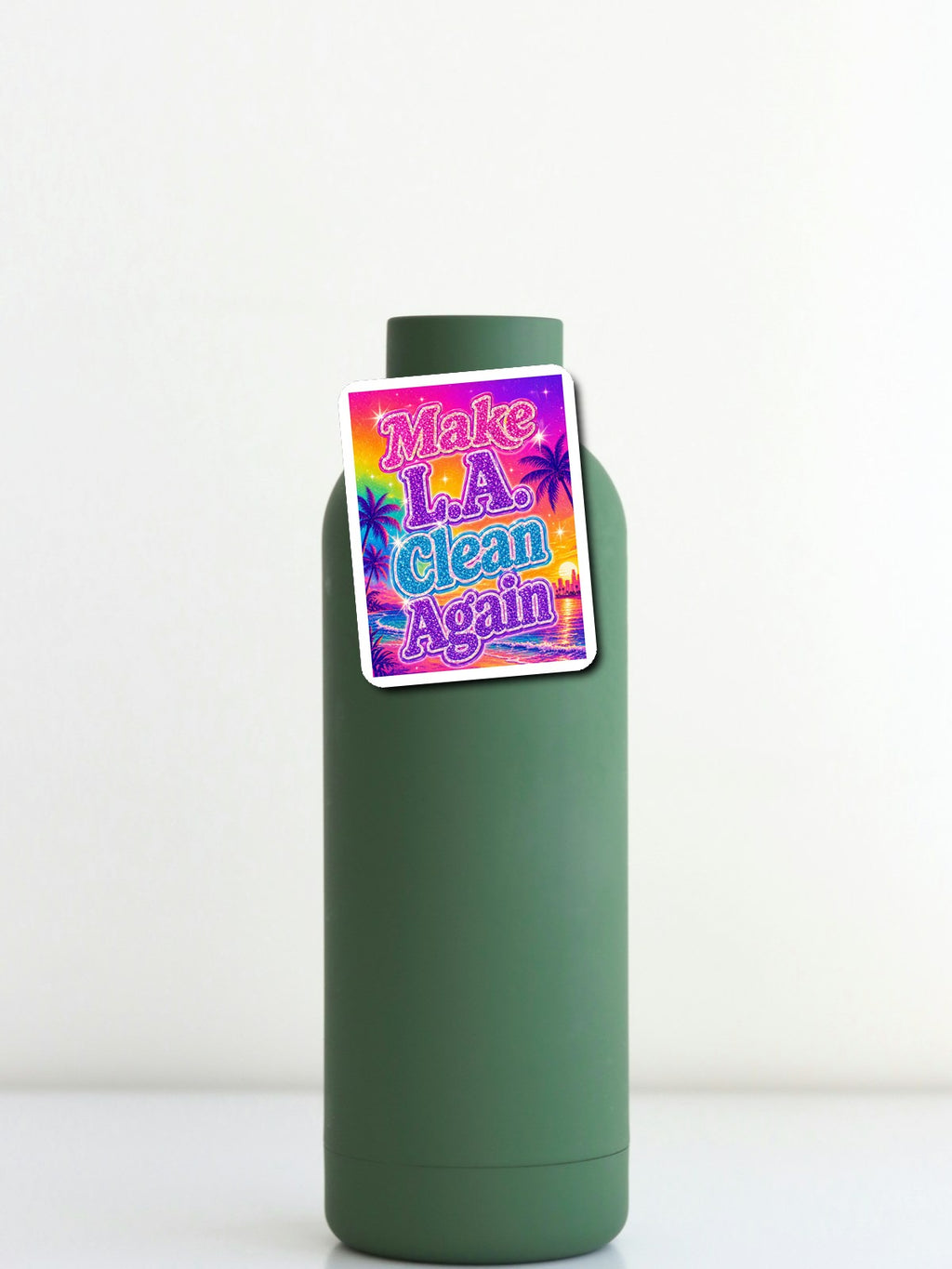 Troll Pack 2 — water bottle die-cut sticker mockup