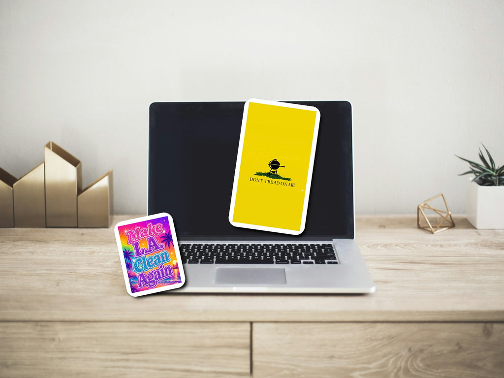 Troll Pack 2 — laptop lid die-cut sticker mockup